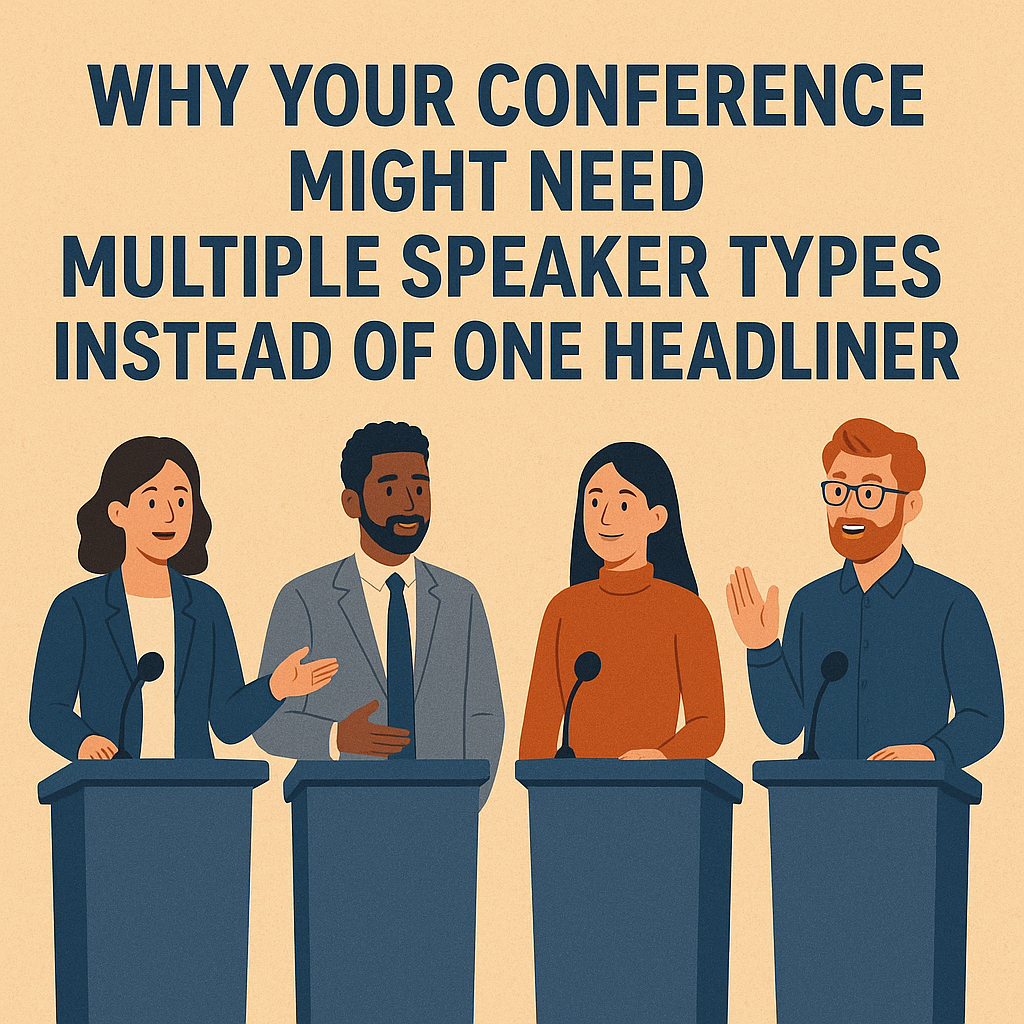 Why Your Conference Might Need Multiple Speaker Types Instead of One Headliner