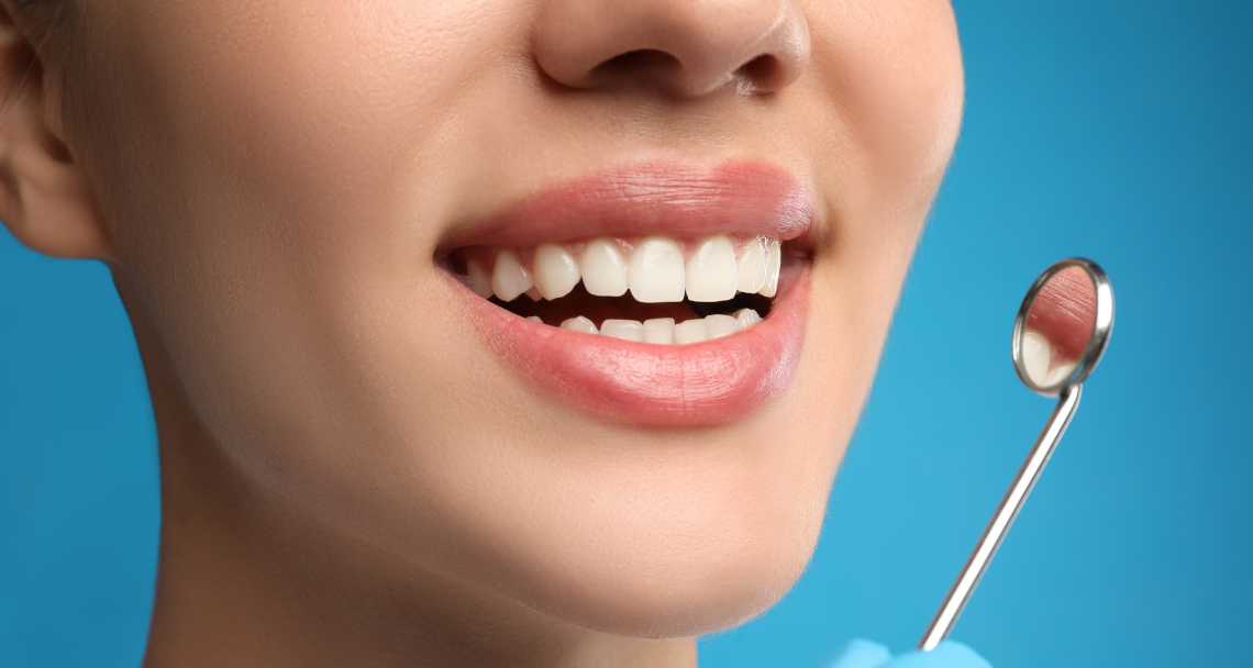 Dentist designing a patient’s smile using prosthetic dental restorations