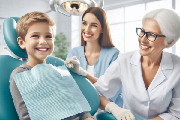 Family dentist coordinating dental appointments for kids and grandparents