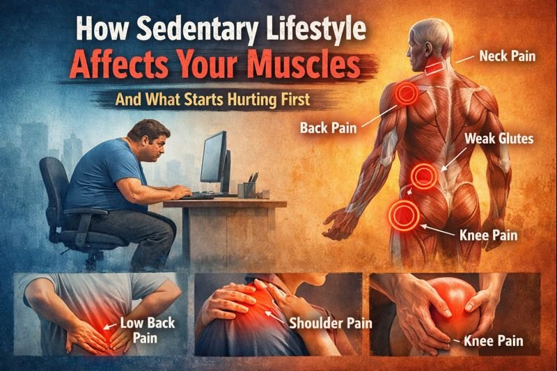 How Sedentary Lifestyle Affects Your Muscles and What Starts Hurting First