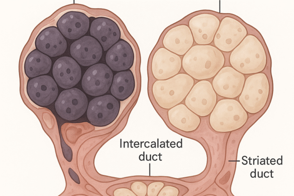 Histological Diagram of Salivary Glands