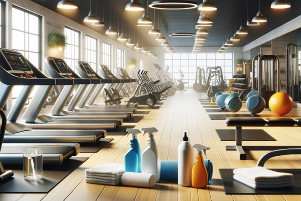 Professional fitness centre cleaning services improving hygiene
