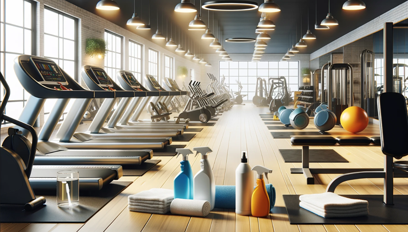 Professional fitness centre cleaning services improving hygiene