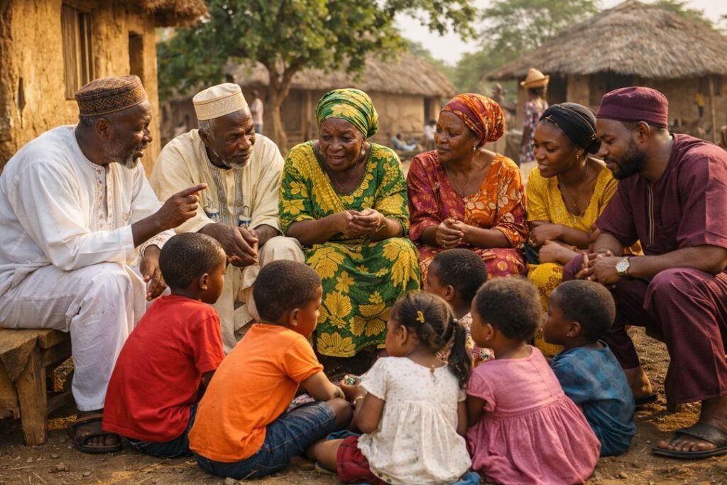 Role of family and community in Nigerian culture through collective child upbringing