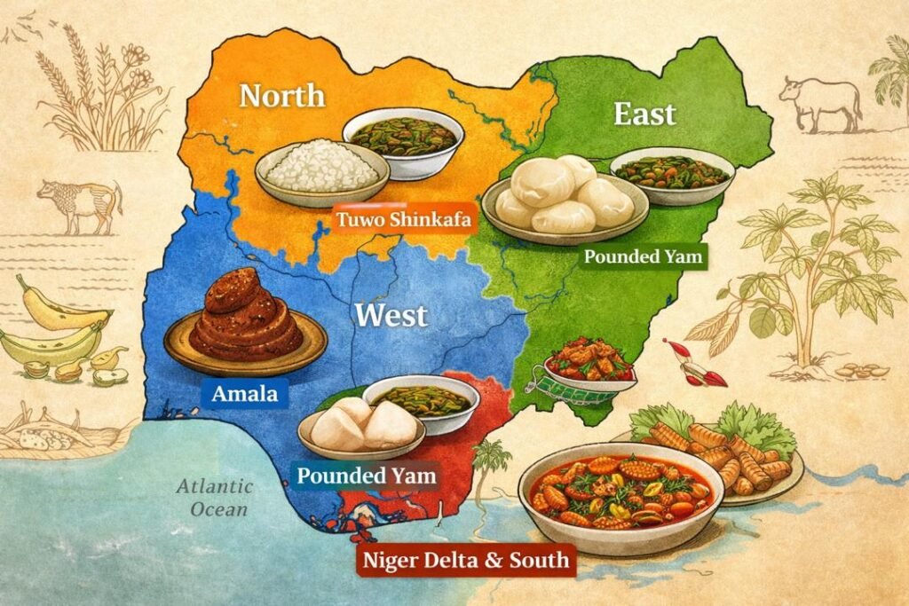 Nigerian food culture across different regions of Nigeria