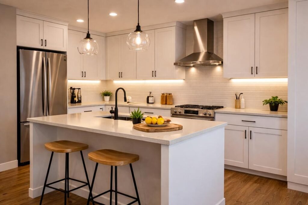 LED lighting for home providing bright and energy-efficient kitchen lighting