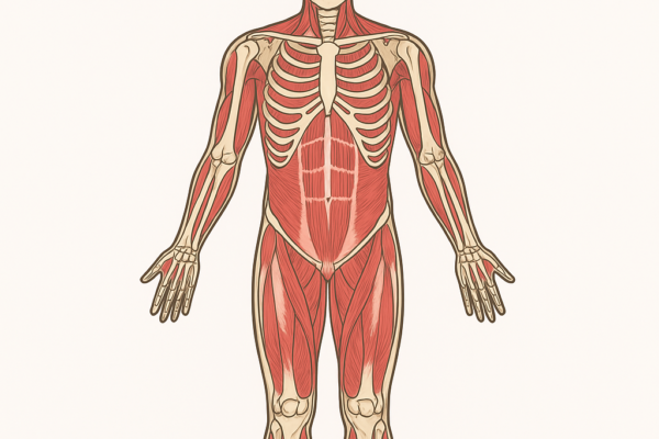 Human musculoskeletal system diagram