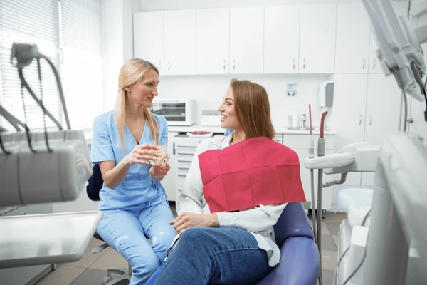 Patient building a long-term relationship with a general dentist