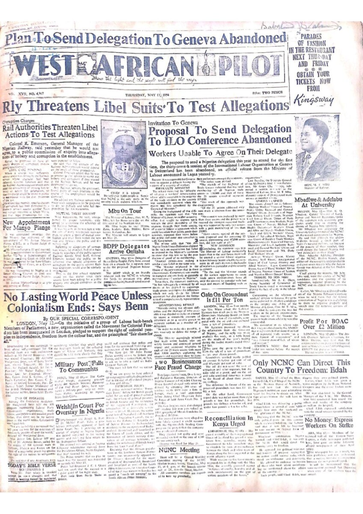 West African Pilot Newspaper