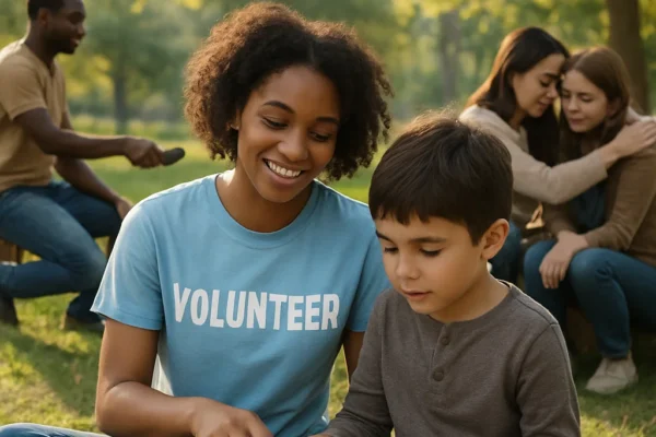 People showing kindness, helping others, and inspiring positive actions in everyday life