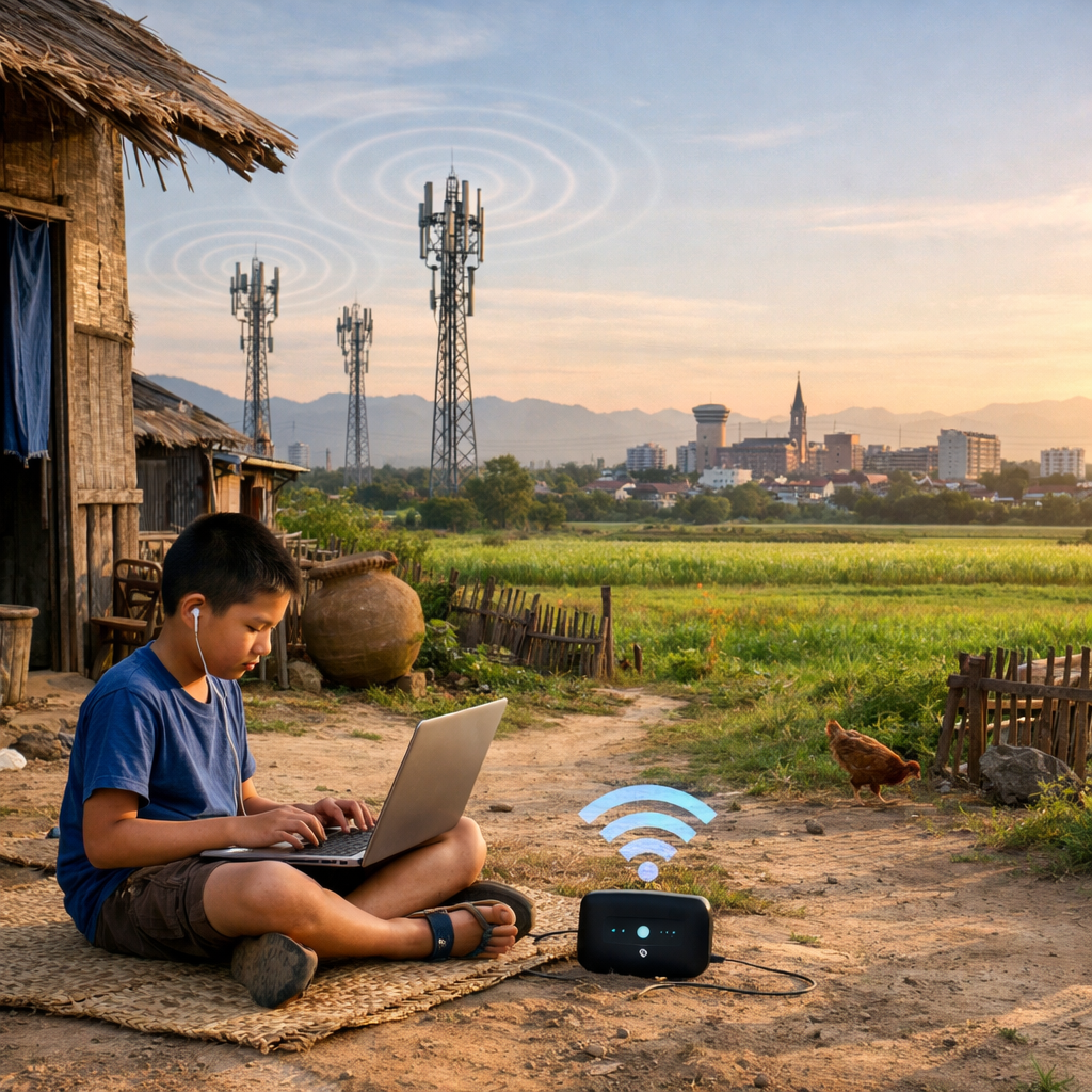 Internet access enabling education and socio-economic development in a rural community
