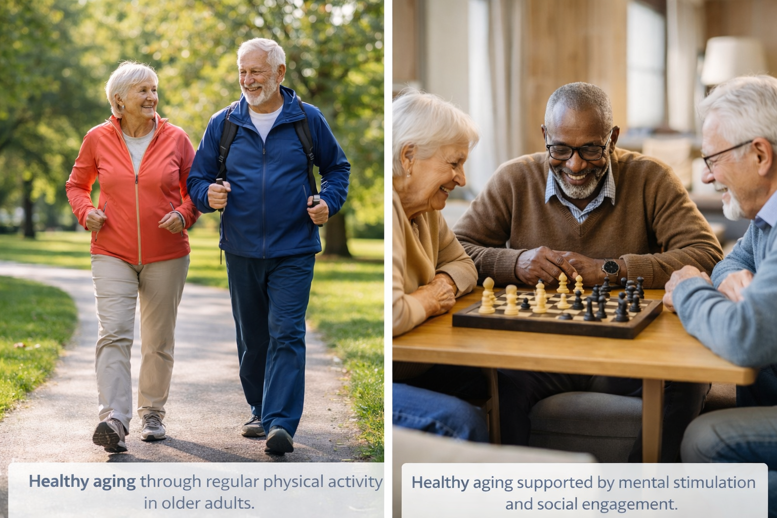 Active living and mental engagement for seniors