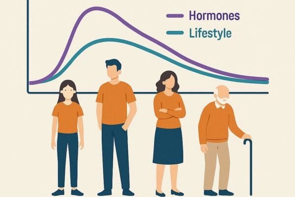 andropause and hormonal transitions across the lifespan