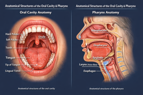 Oral cavity and pharynx anatomy