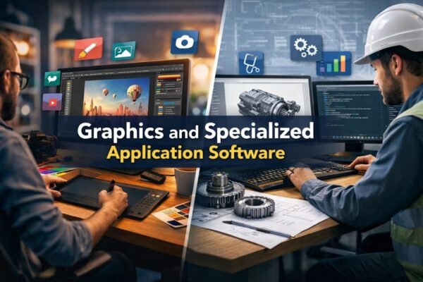 Graphics and Specialized Application Software used for design and professional tasks