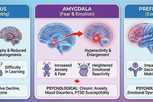 neurological and psychological consequences of chronic stress on brain regions