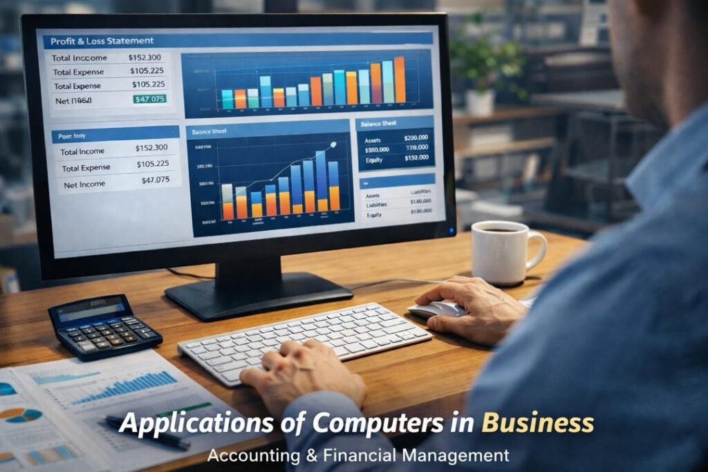 Applications of computers in business for accounting and financial management