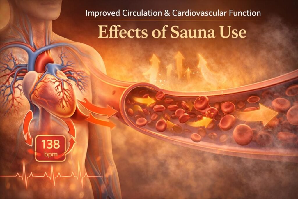 Health benefits of sauna use on blood circulation and heart health