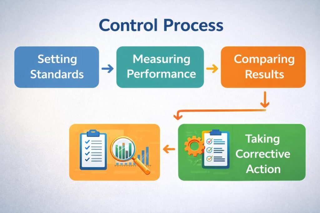 Control process in controlling as a management function