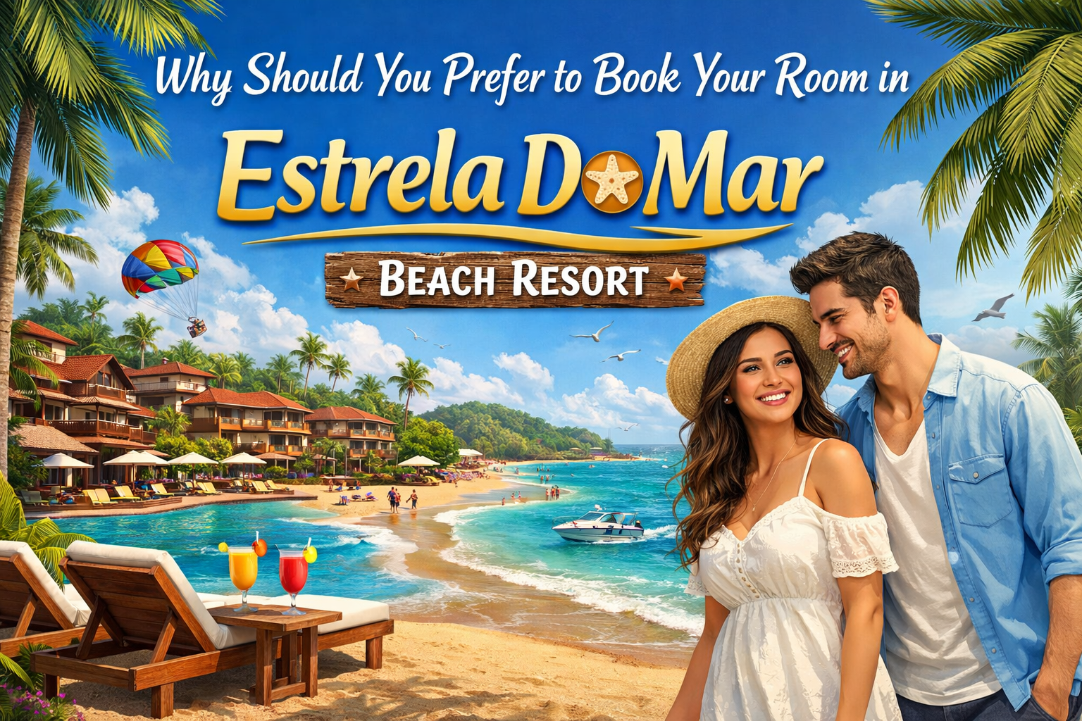 Why should you prefer to book your room in Estrela Do Mar Beach Resort?