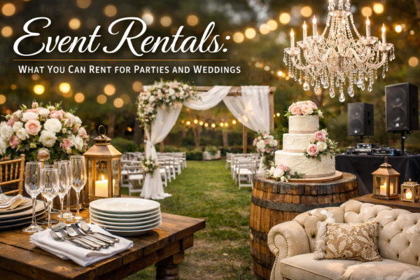 Event Rentals: What You Can Rent for Parties and Weddings