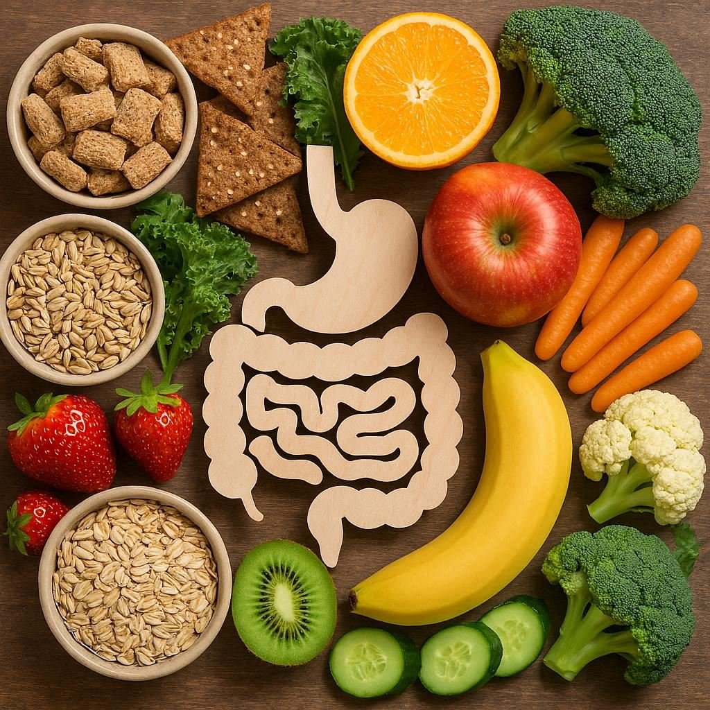 balanced nutrition and hydration promoting long-term digestive health