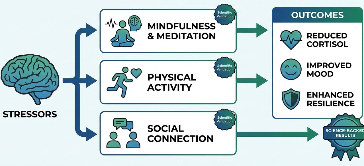 scientifically supported stress management techniques regulating the nervous system