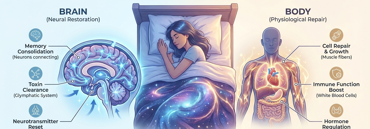 The Science of Sleep: How the Brain and Body Restore Themselves at Night