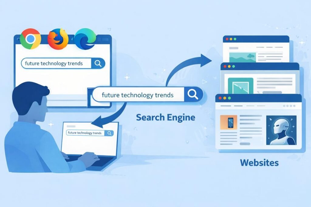 Internet, Browsers, and Search Engines used for searching online information