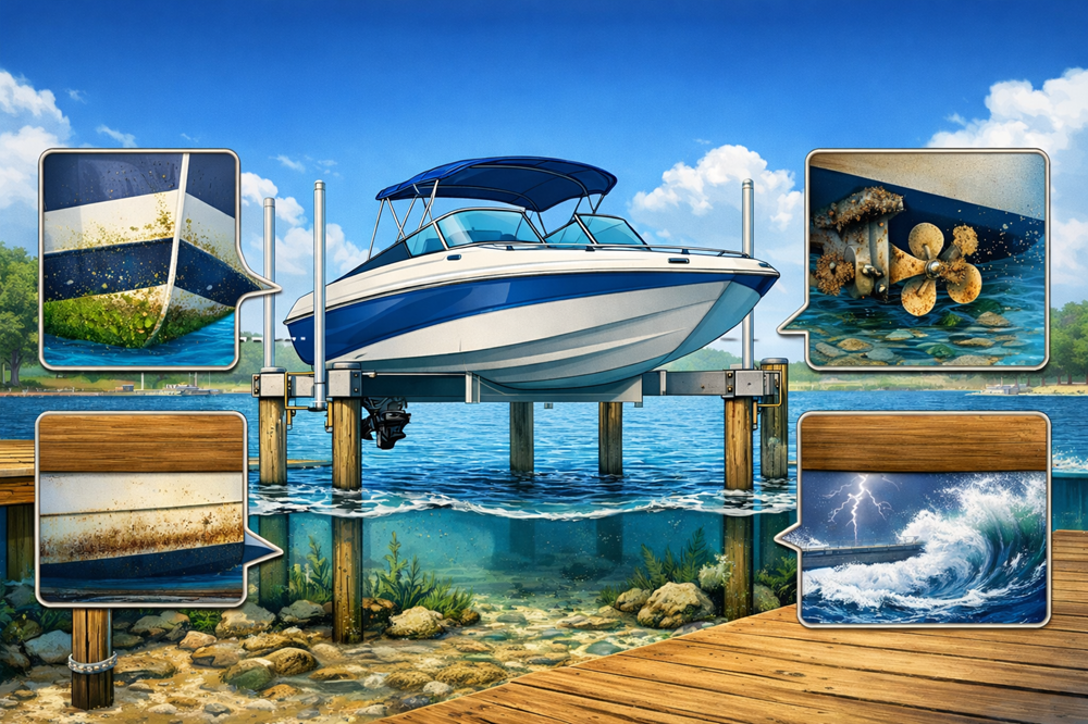 How a Boat Lift Protects Your Boat from Water Damage
