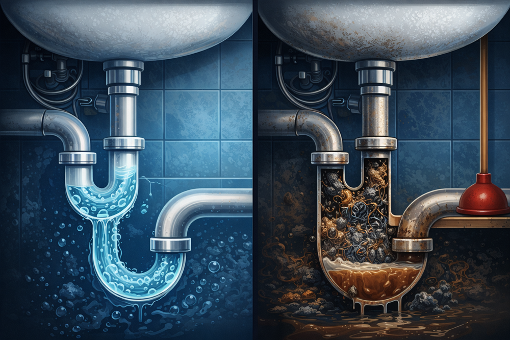 Slow Drains vs. Blocked Drains