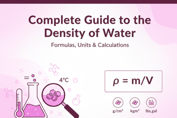 Complete Guide to the Density of Water with Formulas & Units