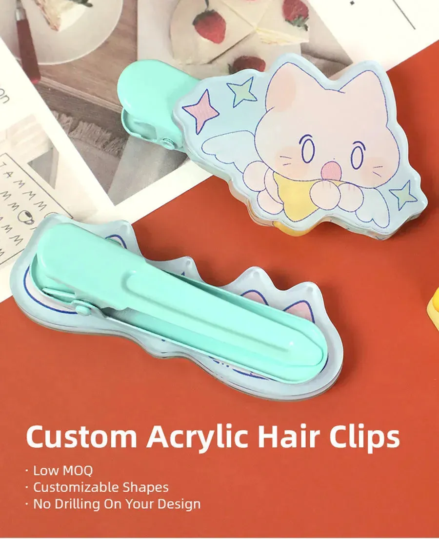 Custom Acrylic Hair Clips