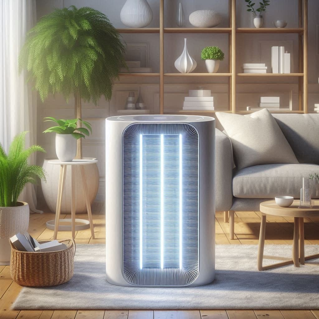 air purifier that eliminates industrial pollutants of the air in the house
