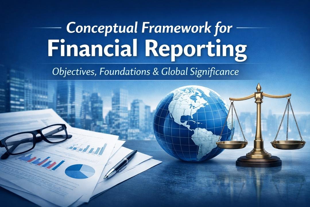 Conceptual Framework for Financial Reporting illustrating objectives and foundations under IFRS