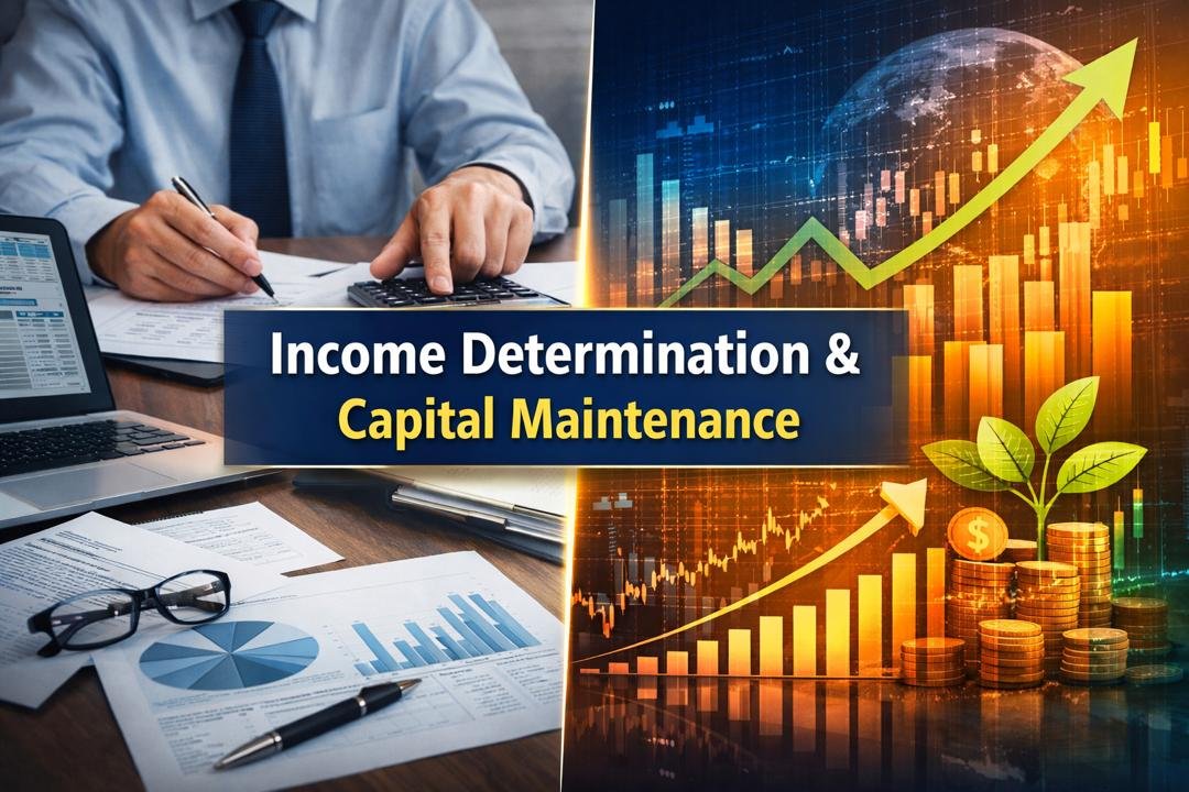 Income Determination and Capital Maintenance illustrated with accounting and economic perspectives