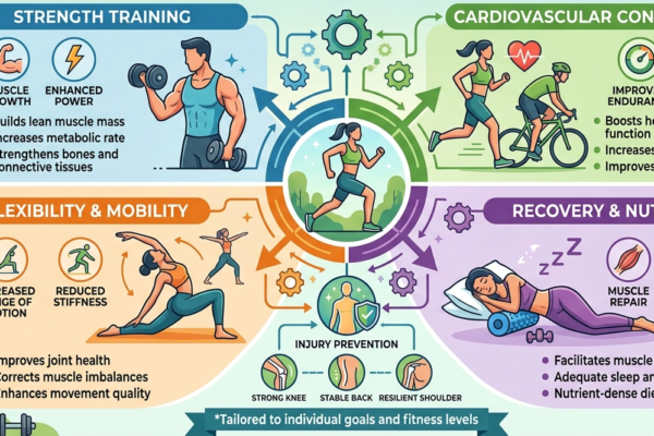 balanced training that promotes an adequate conditioning of the muscles and injury prevention