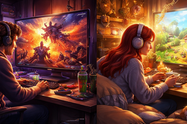 Different moods sometimes influence the types of games people choose