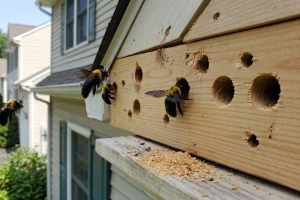 Carpenter Bees Drilling Into Homes in Andover, NJ