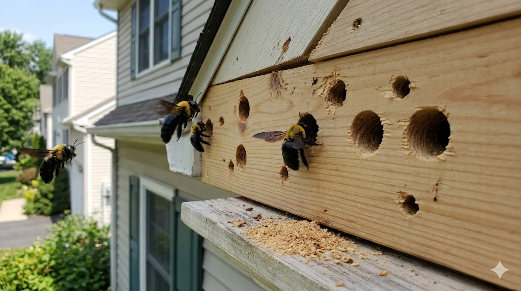 Carpenter Bees Drilling Into Homes in Andover, NJ