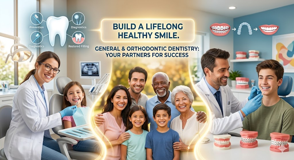 How General and Orthodontic Dentistry Build Lifelong Healthy Smiles