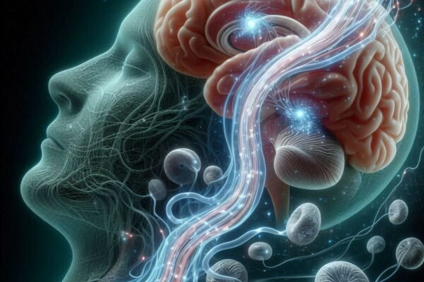 glymphatic system circulating cerebrospinal fluid through brain tissue during deep sleep