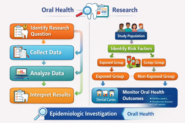 Epidemiologic steps in oral health research