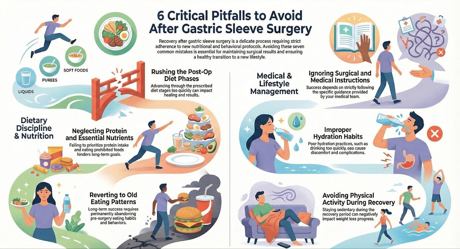 Top 7 Gastric Sleeve Post-Op Mistakes That Can Impact Your Long-Term Weight Loss Goals