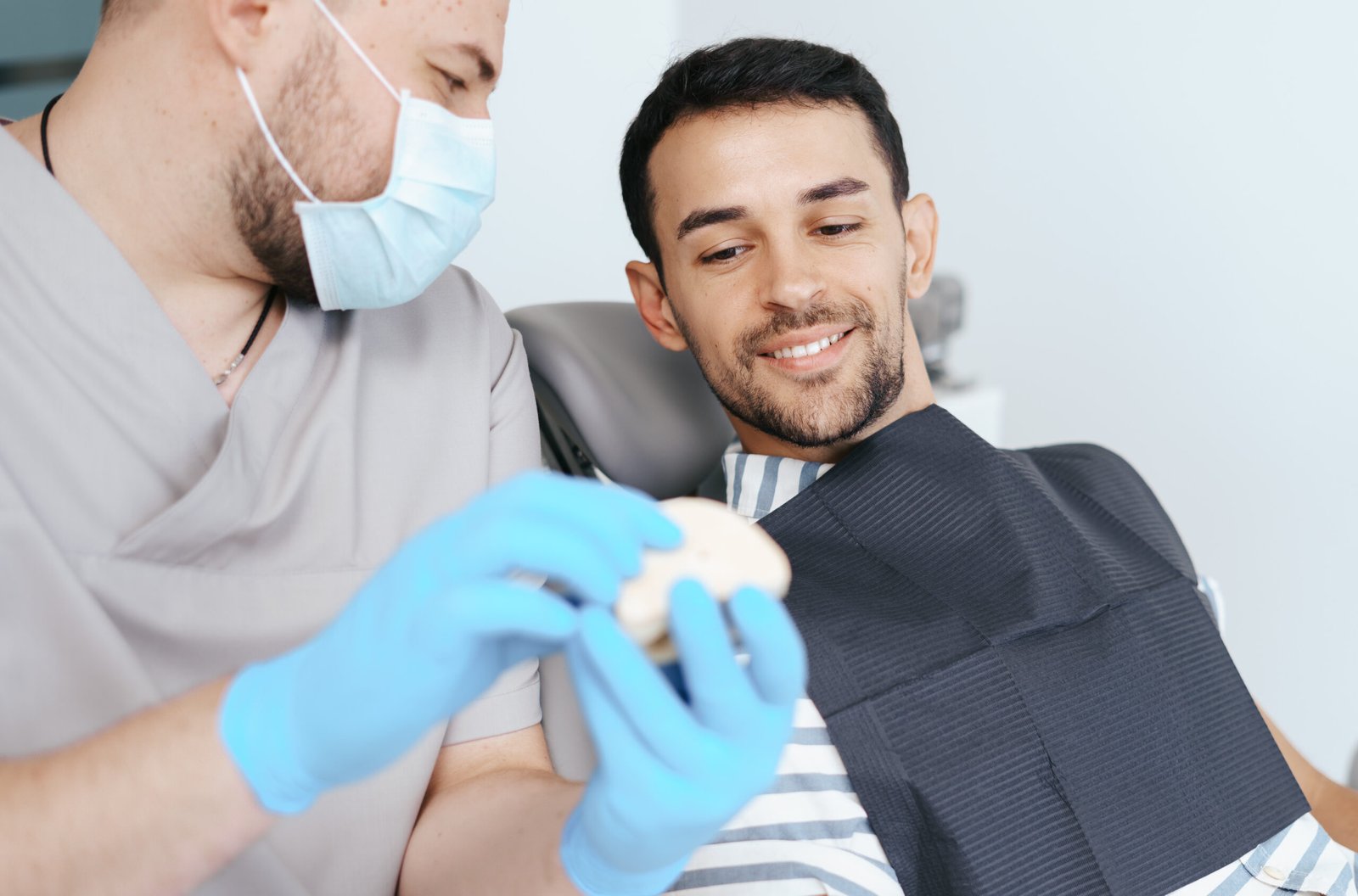 Dental consultation for composite bonding teeth procedure