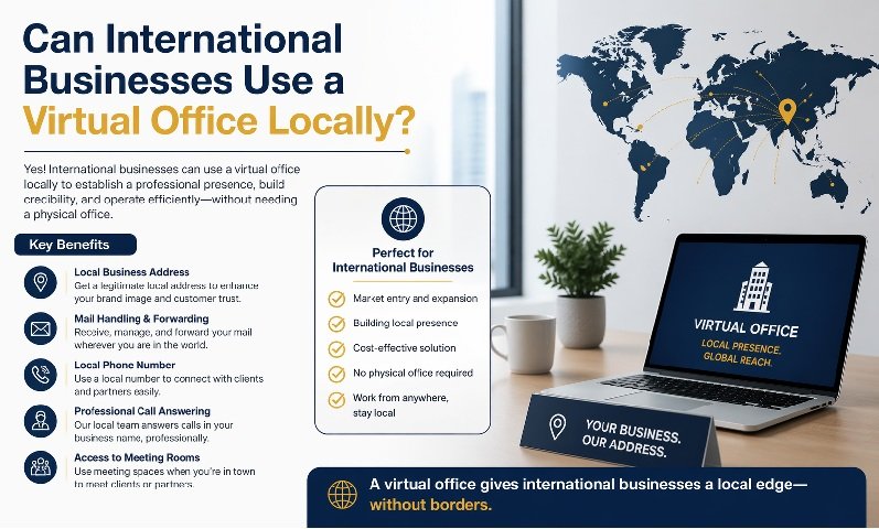 Can International Businesses Use a Virtual Office Locally?