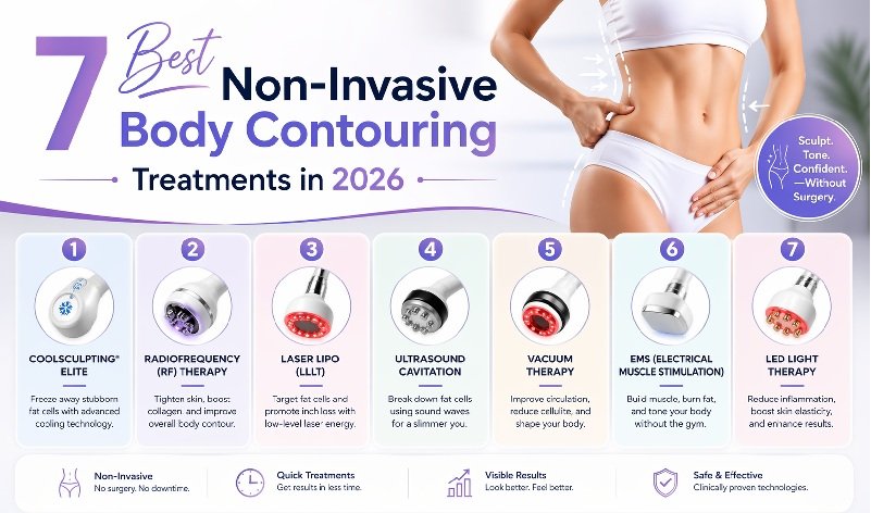 7 Best Non-Invasive Body Contouring Treatments in 2026