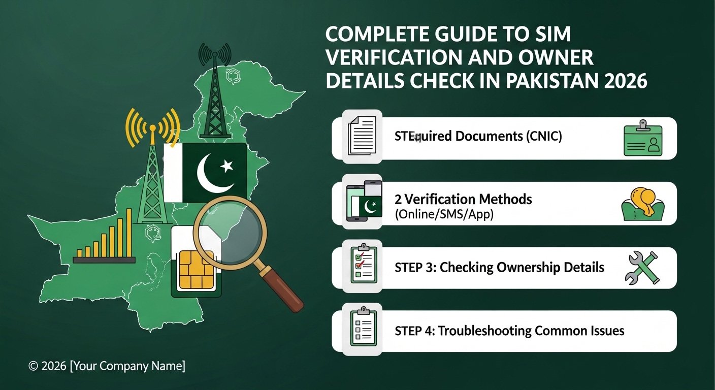 Complete Guide to SIM Verification and Owner Details Check in Pakistan 2026