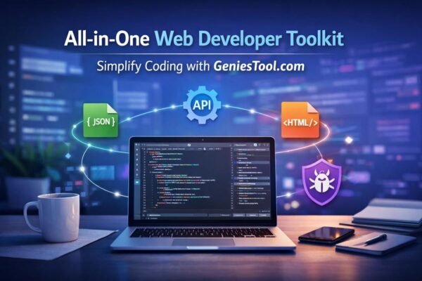 GeniesTool.com for web developers all-in-one toolkit interface