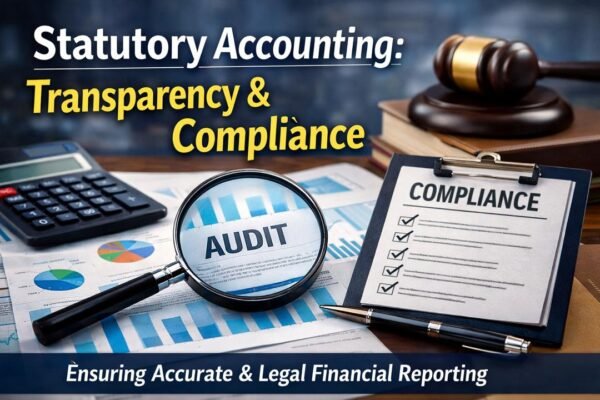 statutory accounting for financial transparency and compliance with financial documents, charts, and compliance review visuals